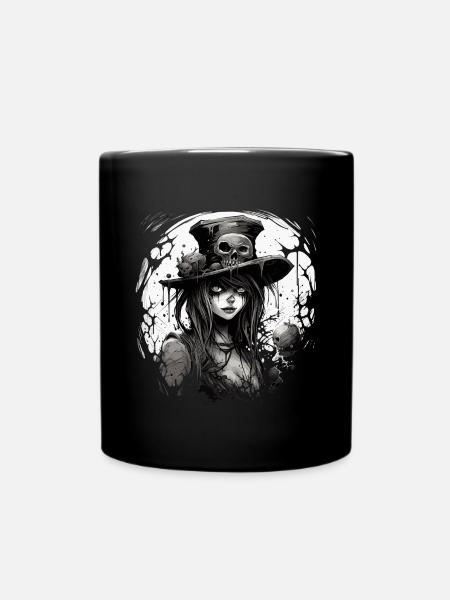 Emo Horrorpunk Girl - Full Color Mug - black