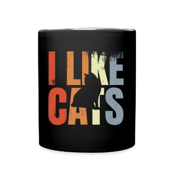 Cat Lover - Full Color Mug - black - Front