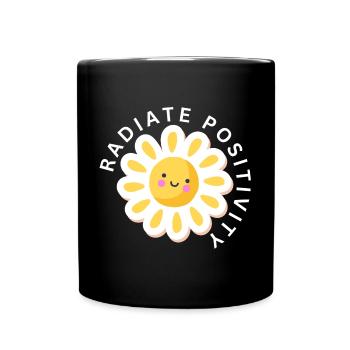 Radiate Positivity - Full Color Mug - black - Front