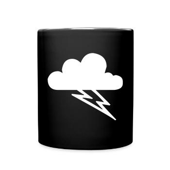Lightning Cloud - Full Color Mug - black - Front