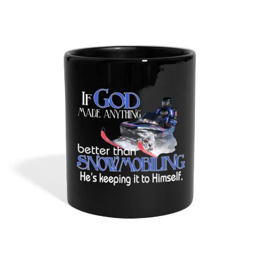 God Snowmobiling - Full Color Mug