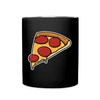 Pizza Slice - Full Color Mug - black - Front