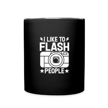 I Like To Flash People - Full Color Mug - black - Front