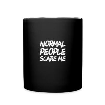 Normal People Scare Me - Full Color Mug - black - Front