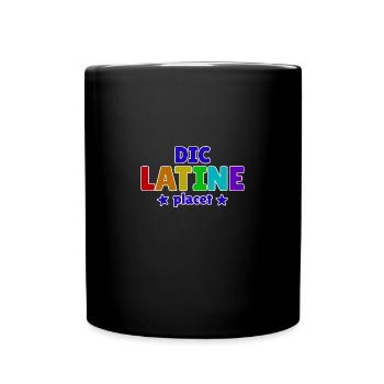 Dic Latine Placet Latin Teacher - Full Color Mug - black - Front