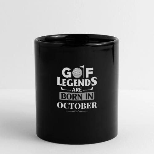 Golf Legends Born In October - Birthday Golf Gift - Full Color Mug