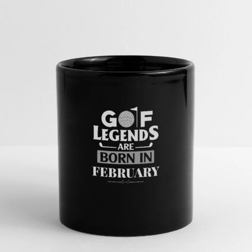 Golf Legends Born In February - Birthday Golf Gift - Full Color Mug