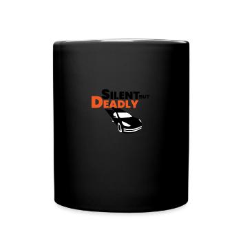 Véhicule électrique silencieux mais mortel - Tasse colorée - noir - Devant