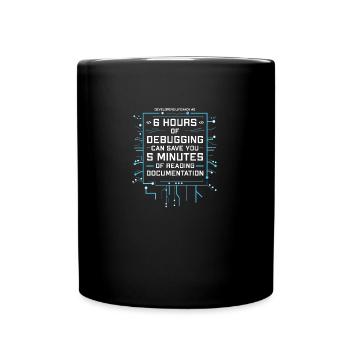 Developer Life Hack - Coding Jokes Funny Developer - Full Color Mug - black - Front