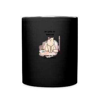 My level of Scarasim - Full Color Mug - black - Front