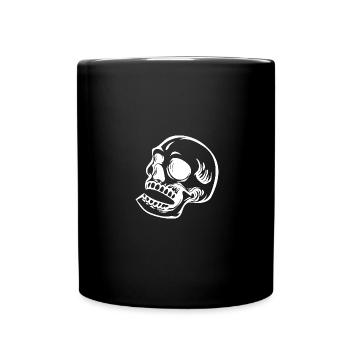 Skull Halloween Skull - Full Color Mug - black - Front