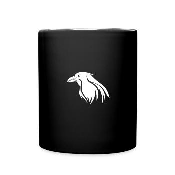 Cute Cunning Raven - Full Color Mug - black - Front