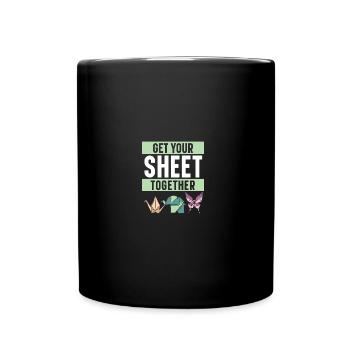 Get Your Sheet Together Paper Art Japanese Art - Full Color Mug - black - Front