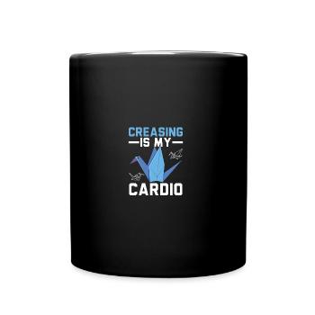 Creasing Is My Cardio Paper Art Japanese Art - Full Color Mug - black - Front