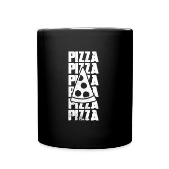 Pizza Slice - Full Color Mug - black - Front
