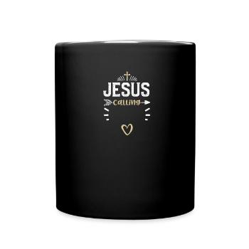 Jesus Calling - Jesus - Full Color Mug - black - Front