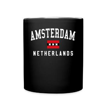 Amsterdam Souvenir - Full Color Mug - black - Front