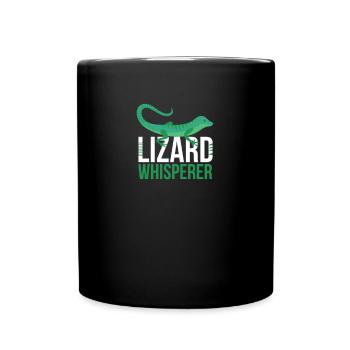 Lizard Whisperer Iguana Gecko Terrarium Salamander - Full Color Mug - black - Front