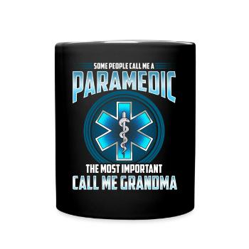 Paramedic GRANDMA - Full Color Mug - black - Front