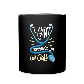 Doctor On Call Stethoscope - Full Color Mug - black - Front