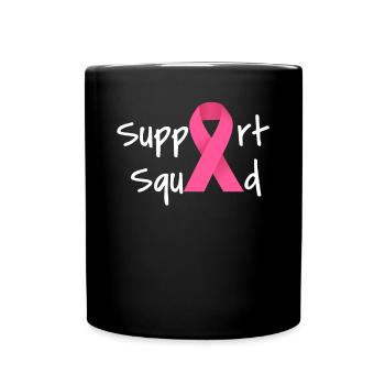 Breast Cancer Awareness Breast Cancer Support - Full Color Mug - black - Front