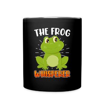 The frog whisperer frog catcher Frog children - Full Color Mug - black - Front