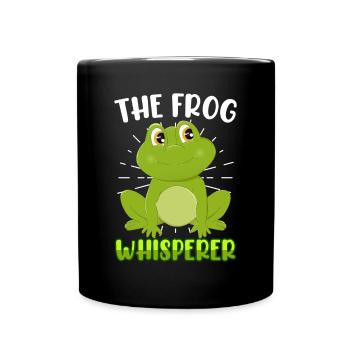The frog whisperer frog catcher Frog children - Full Color Mug - black - Front
