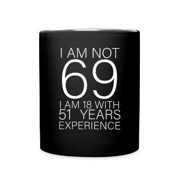 69 funny birthday gift - Full Color Mug - black - Front