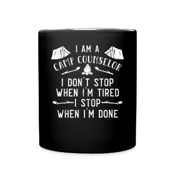 Summer Camp Counselor - Full Color Mug - black - Front