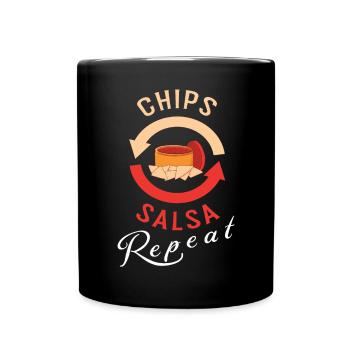 Chips And Salsa - Full Color Mug - black - Front