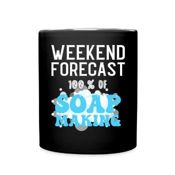 Soap Making Soap Maker - Full Color Mug - black - Front