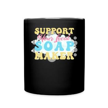 Soap Making Soap Maker - Full Color Mug - black - Front