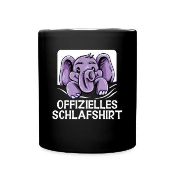 Elephant T Shirt For Elephant Elephant Kinderzoo - Full Color Mug - black - Front