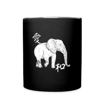 Elephant T Shirt For Elephant Elephant Kinderzoo - Full Color Mug - black - Front