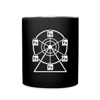 Ferrous Wheel - Chemistry Ferris Fe+2 - Full Color Mug - black - Front