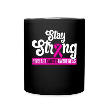 Breast Cancer Support Breast Cancer Awareness - Full Color Mug - black - Front