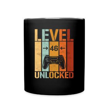 level 46 unlocked - Full Color Mug - black - Front