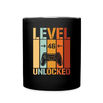 level 46 unlocked - Full Color Mug - black - Front