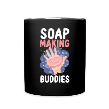 Soap Making Crafting Soap Making - Full Color Mug - black - Front