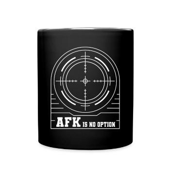 Gaming afk is no option gamer playing video game - Full Color Mug - black - Front
