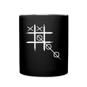 Gaming outside the box gamer playing video game - Full Color Mug - black - Front