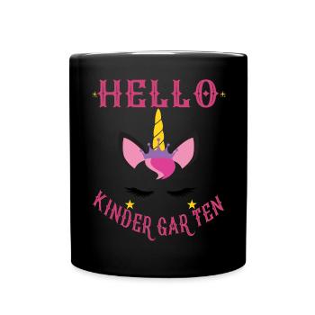 Hello Kindergarten - Full Color Mug - black - Front