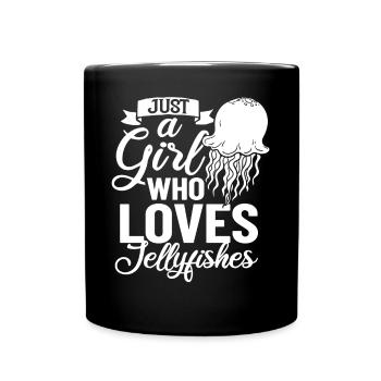 Jellyfish Jelly Fish Tank Sea Jellies Aquarium - Full Color Mug - black - Front