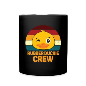 Rubber Duck Rubber Duckie Crew - Full Color Mug - black - Front