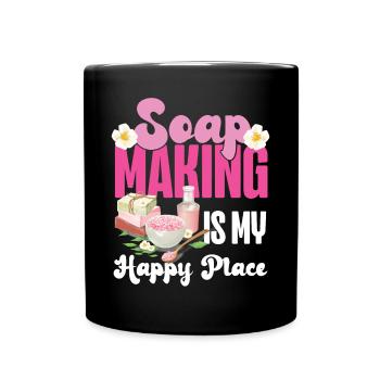 Soap Making Crafting Soap Making - Full Color Mug - black - Front
