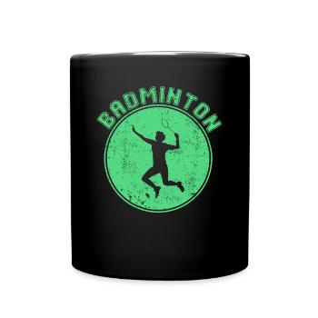 badminton - Full Color Mug - black - Front