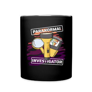 Paranormal Investigator Costume Funny - Full Color Mug - black - Front