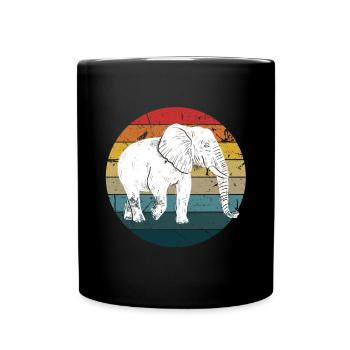 Elephant - Full Color Mug - black - Front