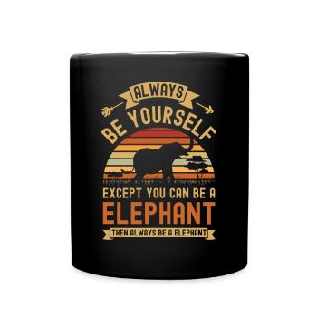 Elephant T Shirt For Elephant Elephant Kinderzoo - Full Color Mug - black - Front