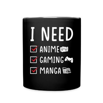 Anime Gaming Manga - Full Color Mug - black - Front